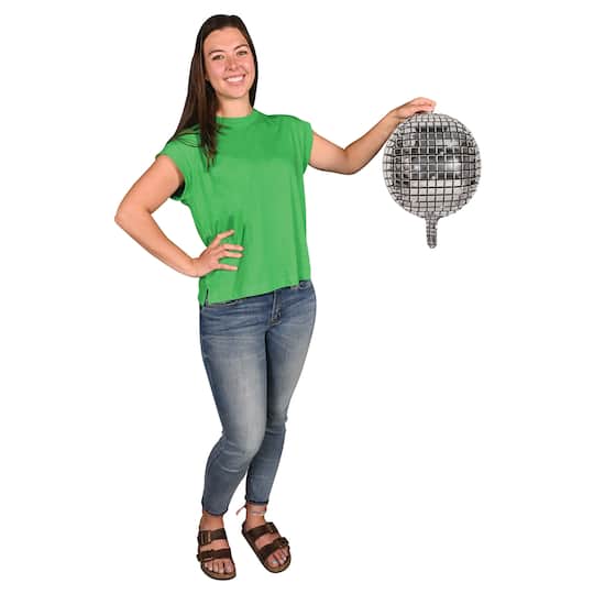Beistle 14.5" x 13" Disco Ball Balloons, 6ct.